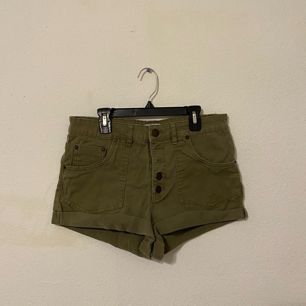 Highway Jeans green Women's High Waist Shorts
